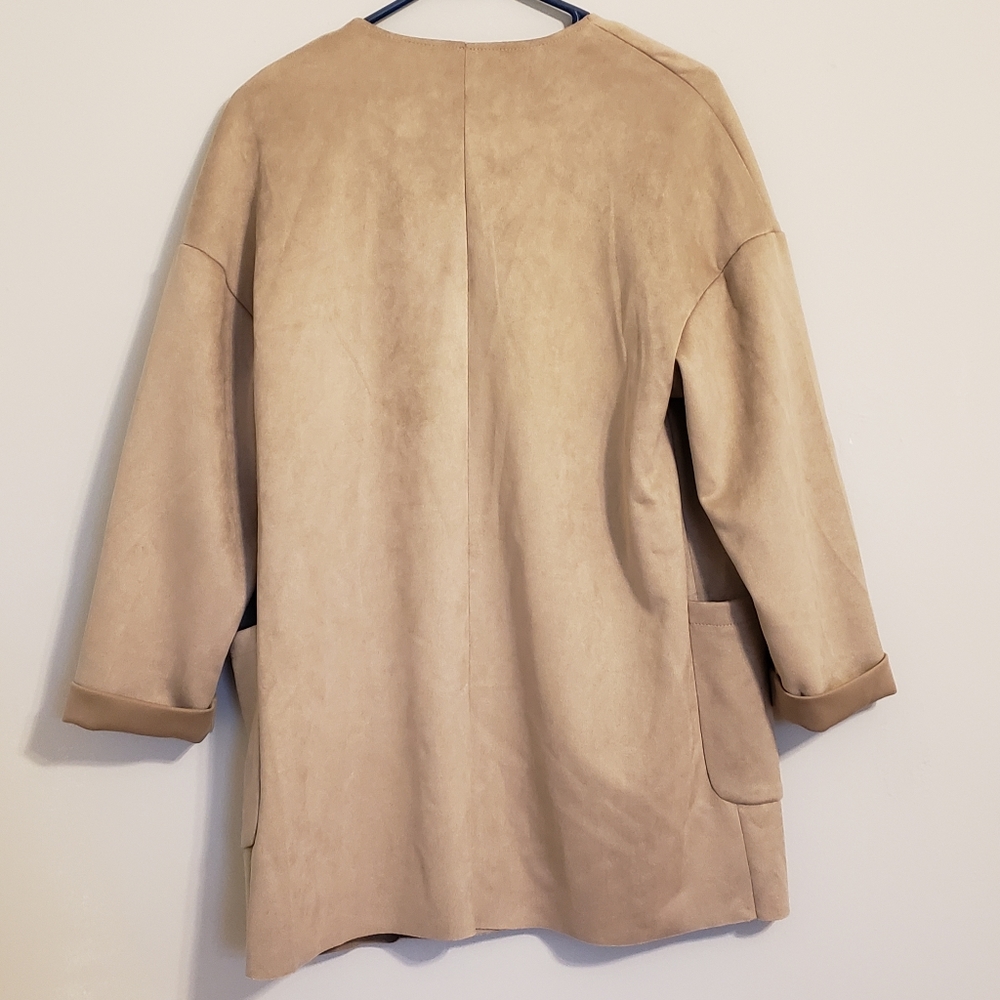 Joan Vass Suede Cardigan - image 4